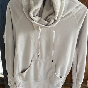 Lululemon cowl neck fleece sweatshirt